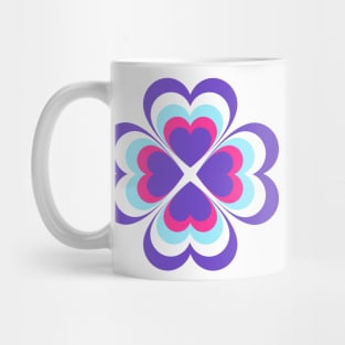 Multi clover heart Mug